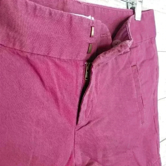 Ann Taylor LOFT maroon cotton shorts 6 inch inseam size 2 - Picture 5 of 8